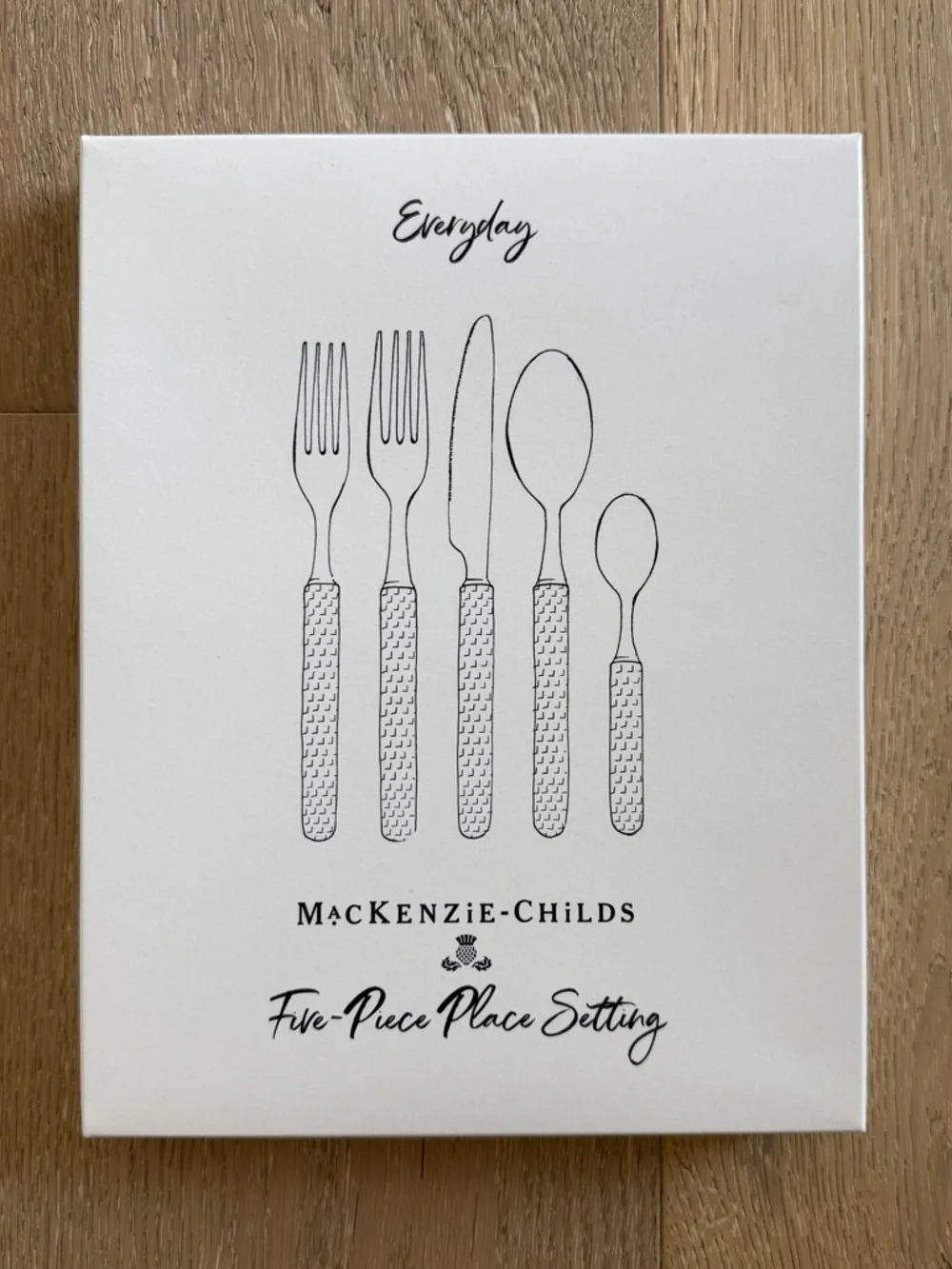 MacKenzie-Childs Everyday Black 5-Piece Place Setting Silverware